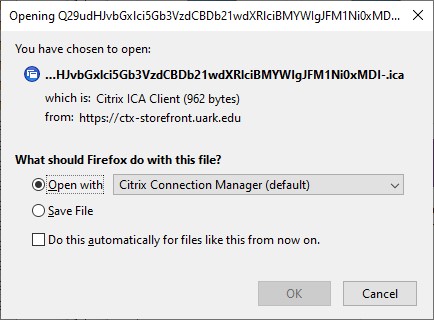 Citrix Open With Example